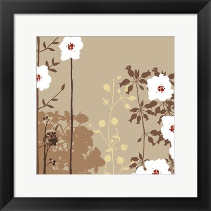 Framed Falling Blossoms II Print