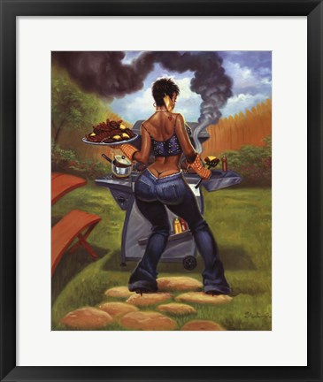 Framed BBQ Print