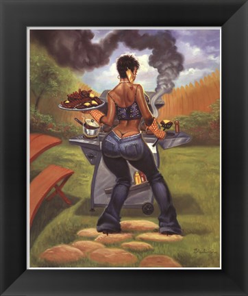 Framed BBQ Print