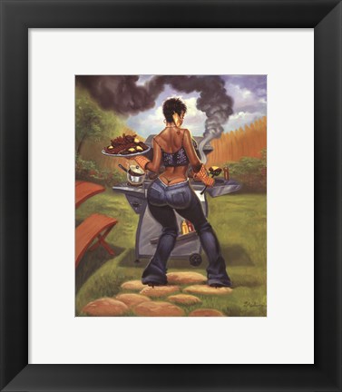 Framed BBQ Print