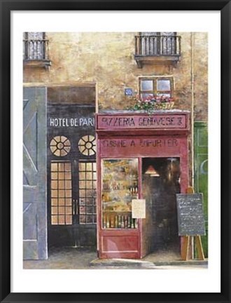 Framed Hotel De Paris Print