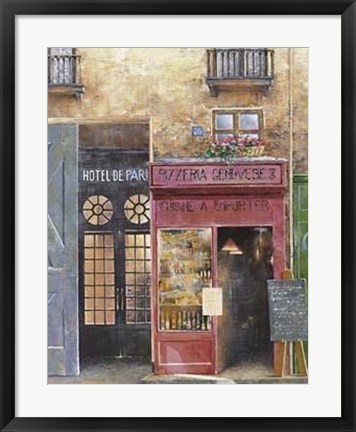 Framed Hotel De Paris Print