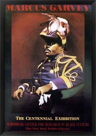 Framed Marcus Garvey Print