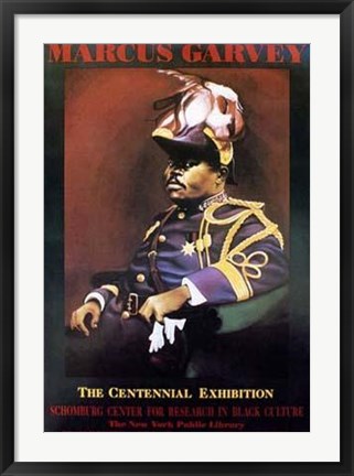 Framed Marcus Garvey Print