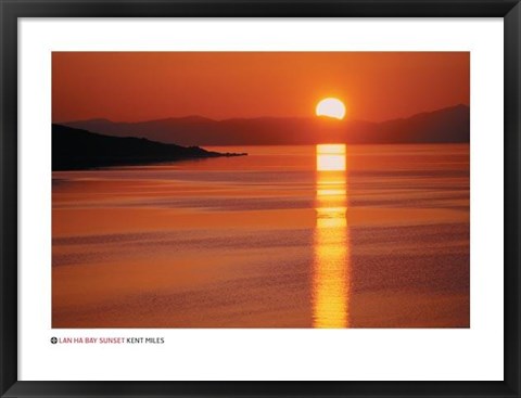 Framed Lan Ha Bay Sunset, Vietnam Print