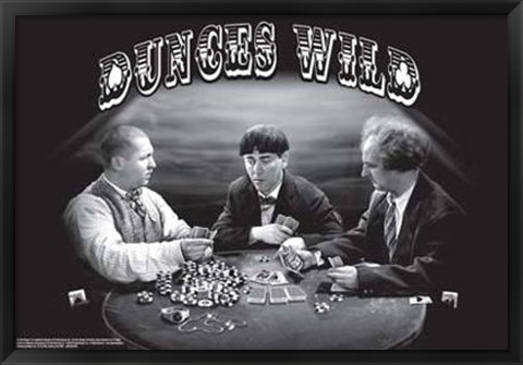 Framed Three Stooges: Dunces Wild Print