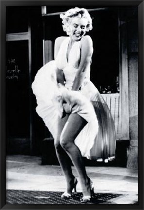 Framed Marilyn Monroe In &#39;The Seven Year Itch&#39; Print