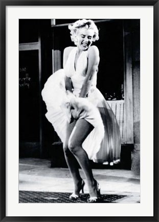 Framed Marilyn Monroe In &#39;The Seven Year Itch&#39; Print