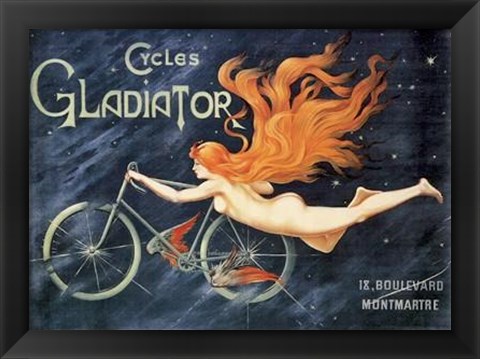 Framed Cycles Gladiator Print