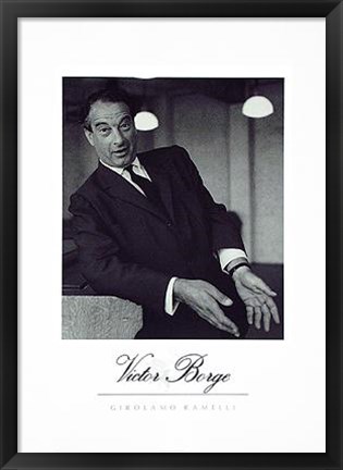 Framed Victor Borge Print