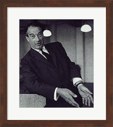 Framed Victor Borge Print