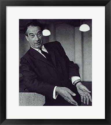 Framed Victor Borge Print