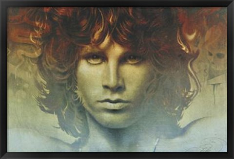 Framed Spirit of Jim Morrison Print