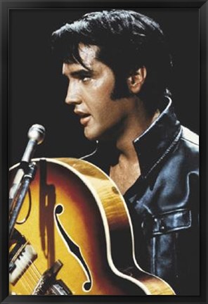 Framed Elvis: King Of Rock and Roll Print