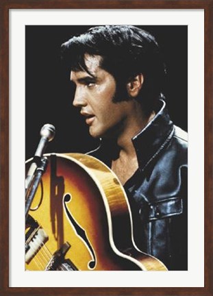 Framed Elvis: King Of Rock and Roll Print