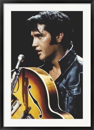 Framed Elvis: King Of Rock and Roll Print