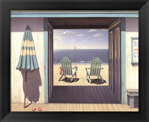 Framed Beach Club Print