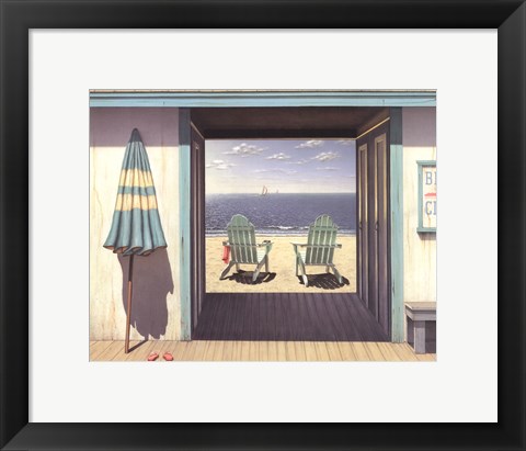 Framed Beach Club Print