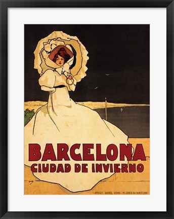 Framed Barcelona Print