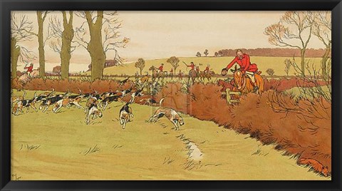 Framed Cottesbrook Hunt Print