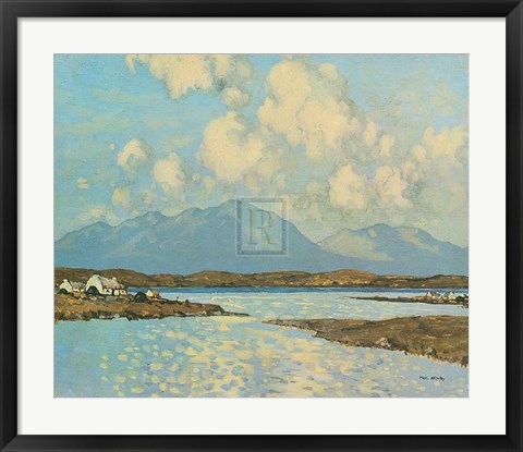 Framed Connemara Cottages Print