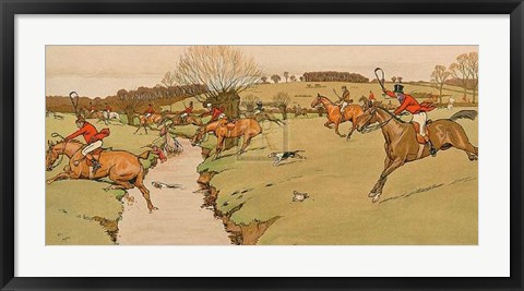 Framed Cottesbrook Hunt (the Brook) Print