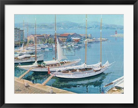 Framed Sailing Days Print