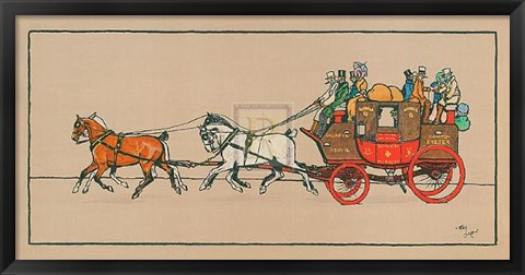 Framed Stagecoach II Print