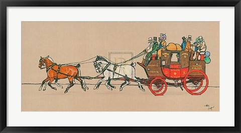 Framed Stagecoach II Print