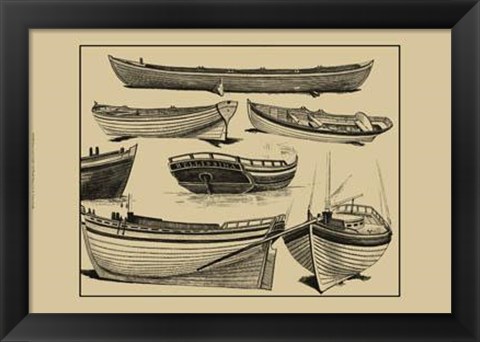 Framed Boat Craft I Print