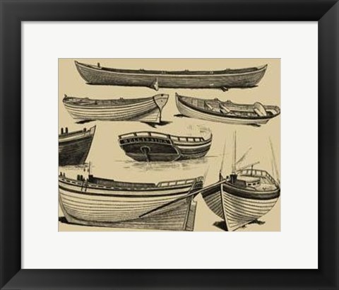 Framed Boat Craft I Print