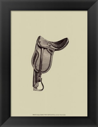 Framed Antique Saddle II Print