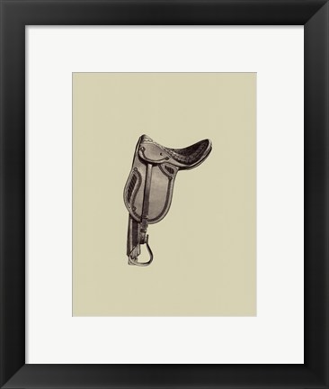 Framed Antique Saddle II Print