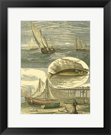 Framed Fisherman&#39;s Vignette IV Print