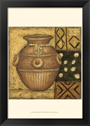 Framed African Earthenware II Print