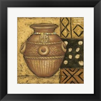 Framed African Earthenware II Print