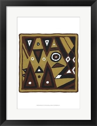 Framed Tribal Rhythms II Print