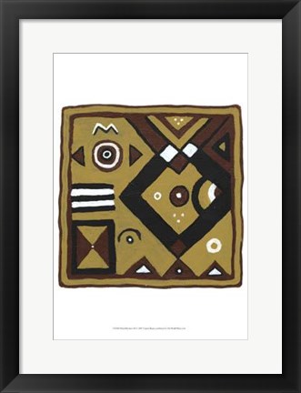 Framed Tribal Rhythms III Print