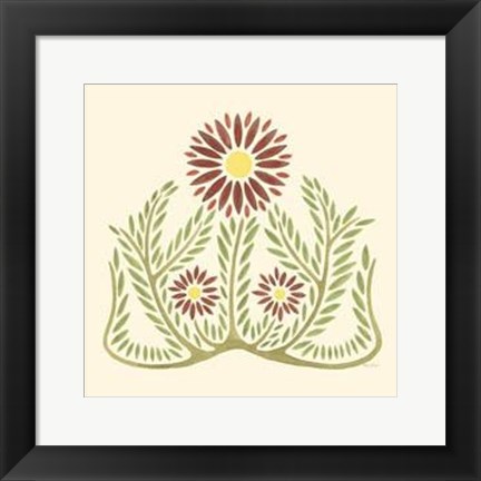 Framed Flourishing Blossoms I Print