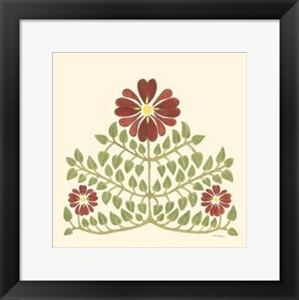 Framed Flourishing Blossoms II Print