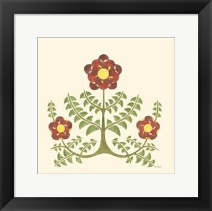 Framed Flourishing Blossoms IV Print