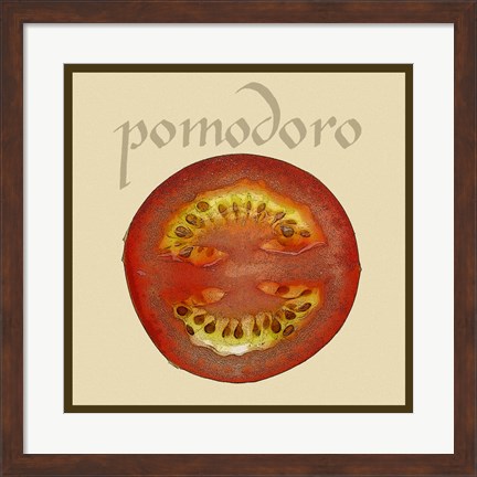 Framed Italian Vegetable II Print