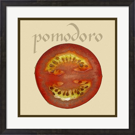 Framed Italian Vegetable II Print