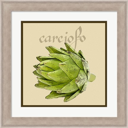 Framed Italian Vegetable VIII Print