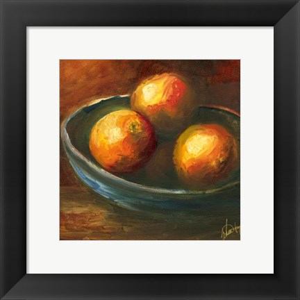 Framed Rustic Fruit IV Print