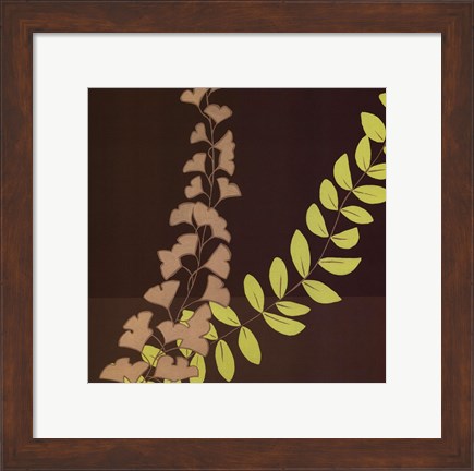 Framed Serpentine Vines II Print