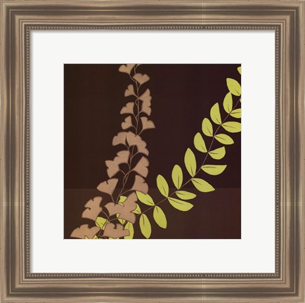 Framed Serpentine Vines II Print