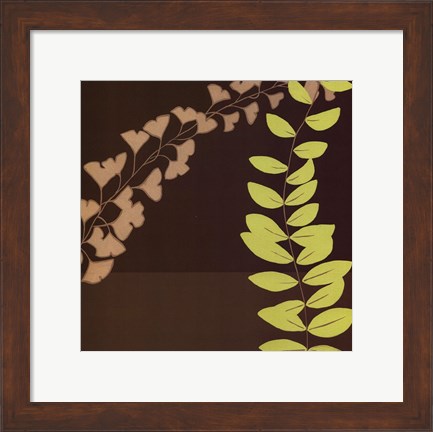 Framed Serpentine Vines III Print