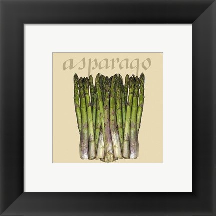 Framed Italian Vegetables I Print