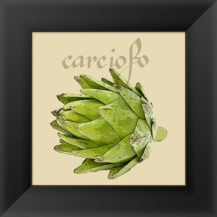 Framed Italian Vegetables VIII Print